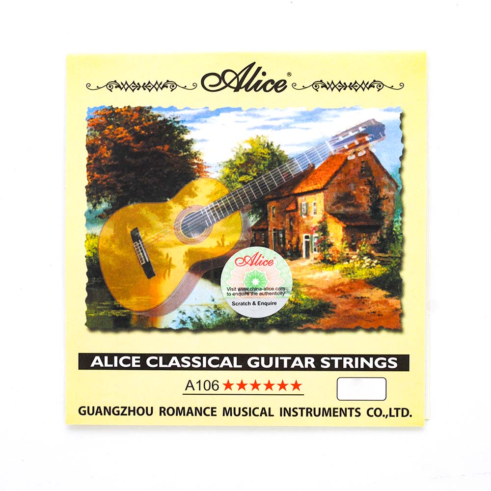 Cuerda Guitarra Acústica 3a Alice A106H3 Nylon Hard Tension