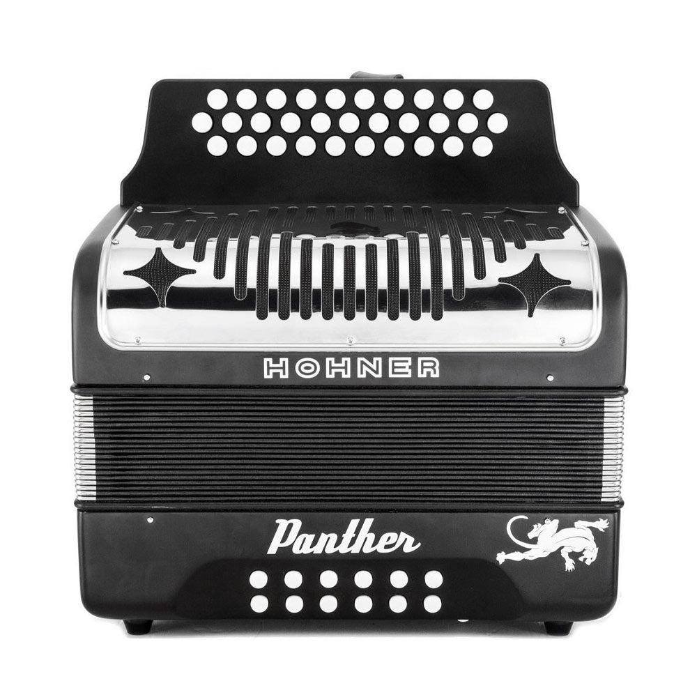 Acordeón Panther Fa-Sib-Mib Negro HOHNER A4840