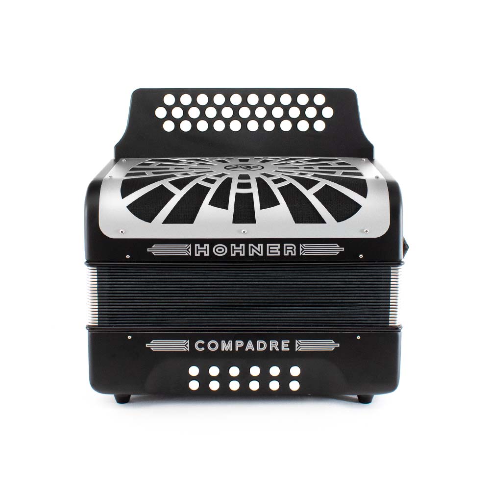 Hohner A48421 Acordeón Compadre FA 31 Botones Negro