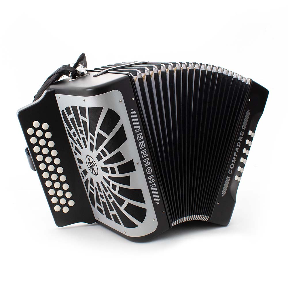 Acordeón Hohner 31 Botones A48421 Compadre FA 31 Botones Negro