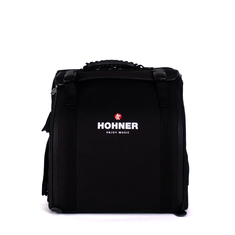 Hohner Corona C II A5016 Acordeón Fa Botones Blanco a Tornasol Con Funda