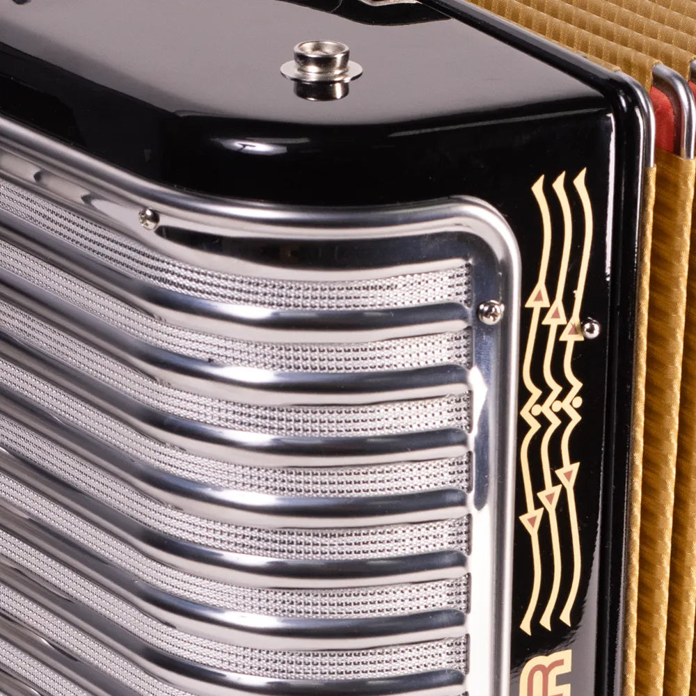 Hohner A56411s Acordeón Corona Ii Fa Negro 31 Botones