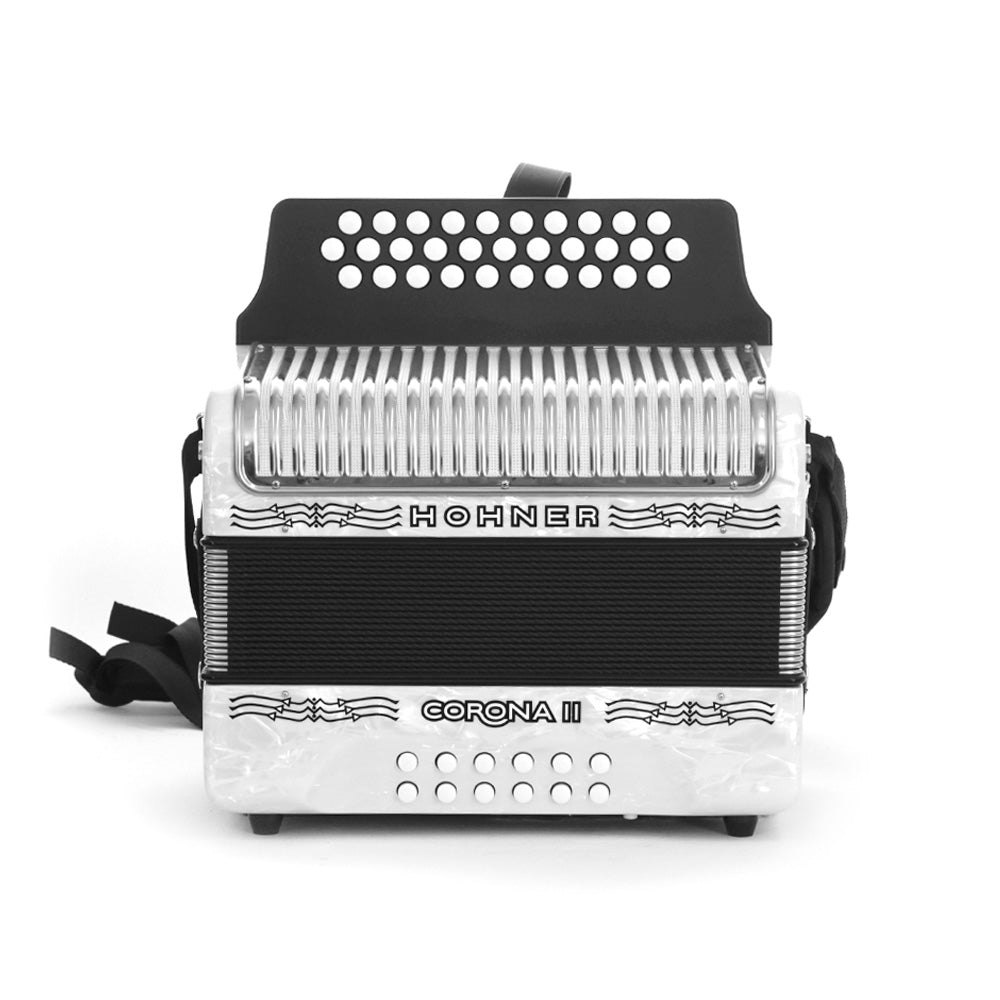 Acordeón Hohner Boton A5642S Corona Ii Fbb Bco