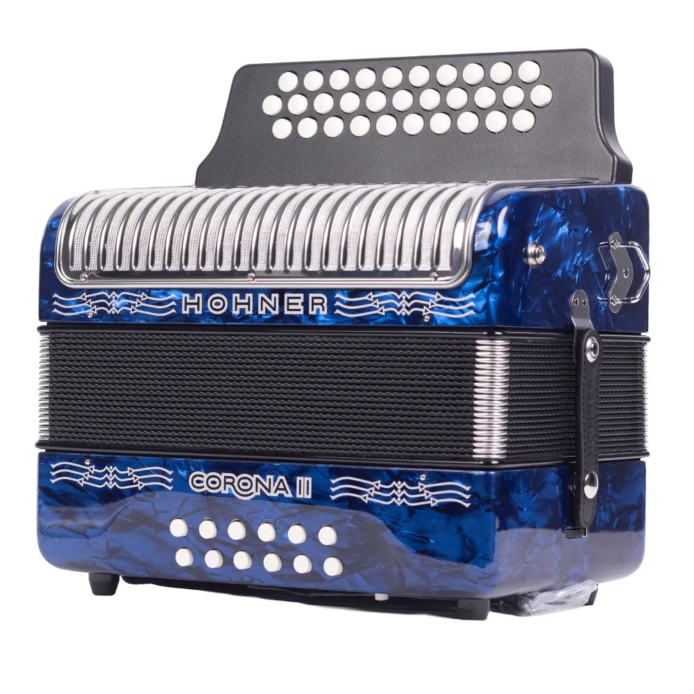 Acordeón Hohner Corona 31 Botones II FBB Azul Oscuro A5644