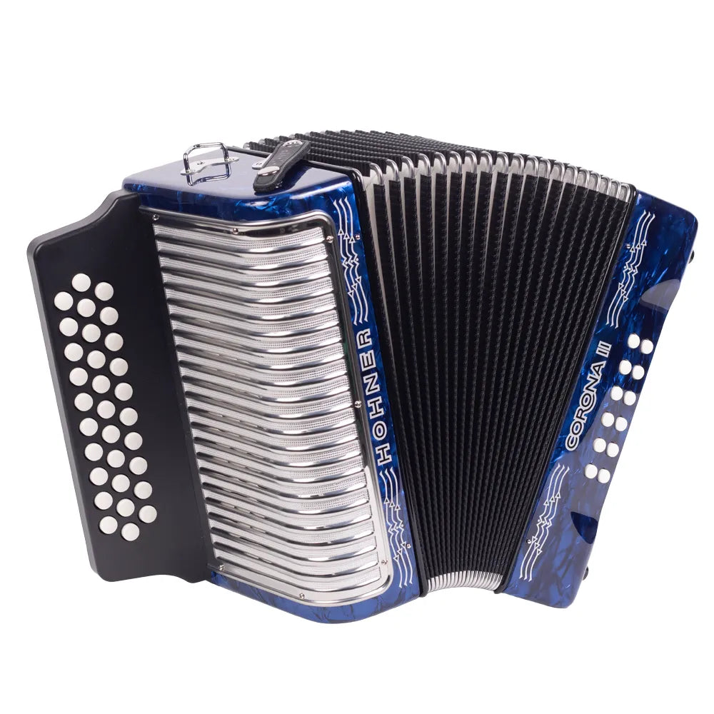 Acordeón Hohner Corona 31 Botones II FBB Azul Oscuro A5644