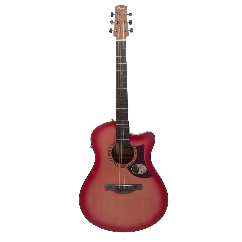 Ibanez AAM50CECRO Guitarra Electroacústica Rojo Coral Sombreado