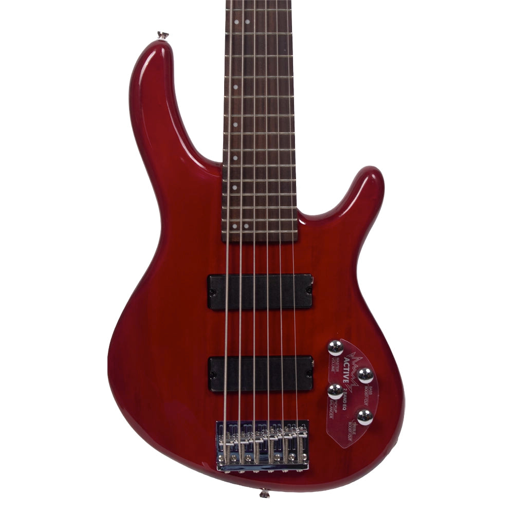 Cort ACTIONBASSVIPLUSTR Bajo Eléctrico Action V Plus 6 Cuerdas Rojo