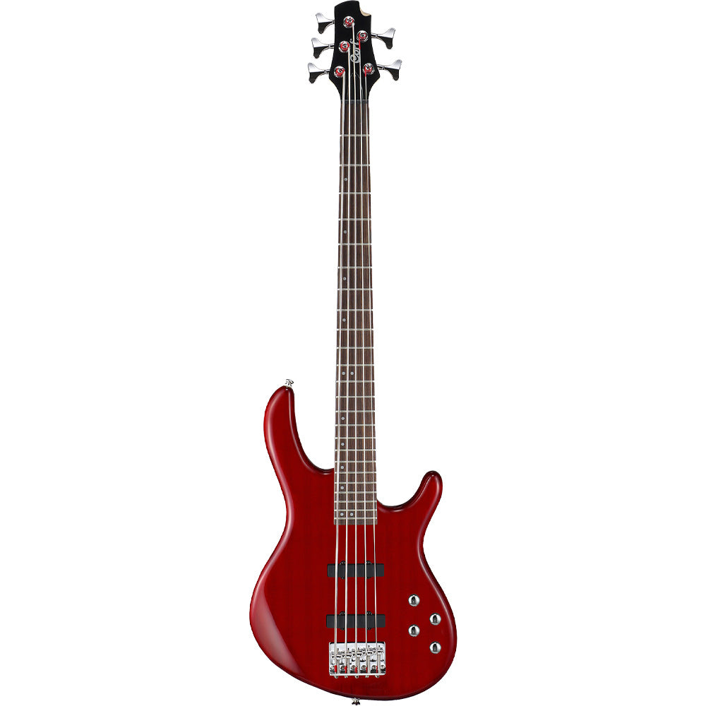 Bajo Eléctrico ACTION BASS V Plus 5 Cuerdas Rojo Transparente CORT ACTIONBASSVPLUSTR