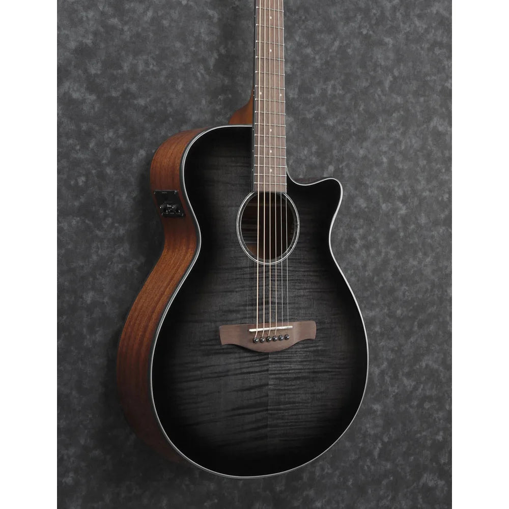 Ibanez Aeg70tch Guitarra Electroacústica Negro Transparente Sombreado