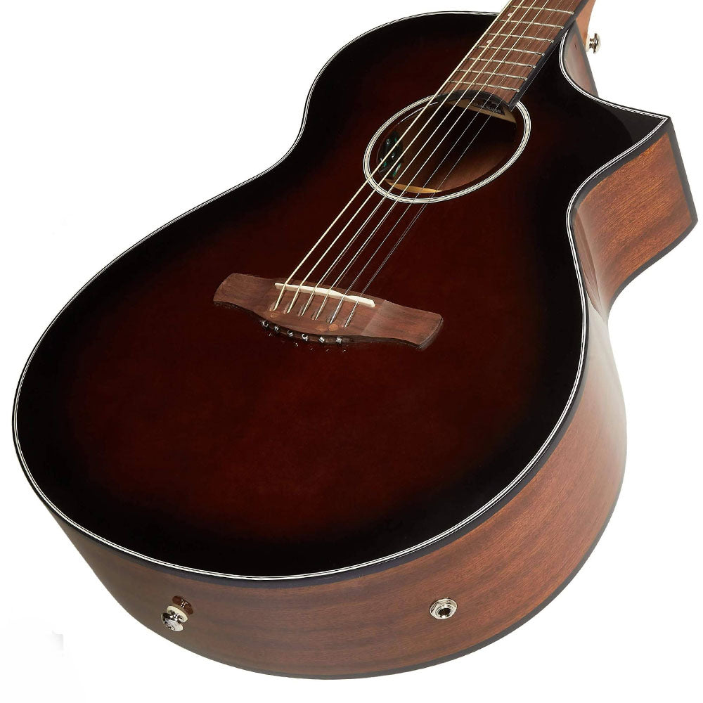 Guitarra Electroacústica Ibanez Aewc11dvs Café Sombreado Negro AEWC11DVS