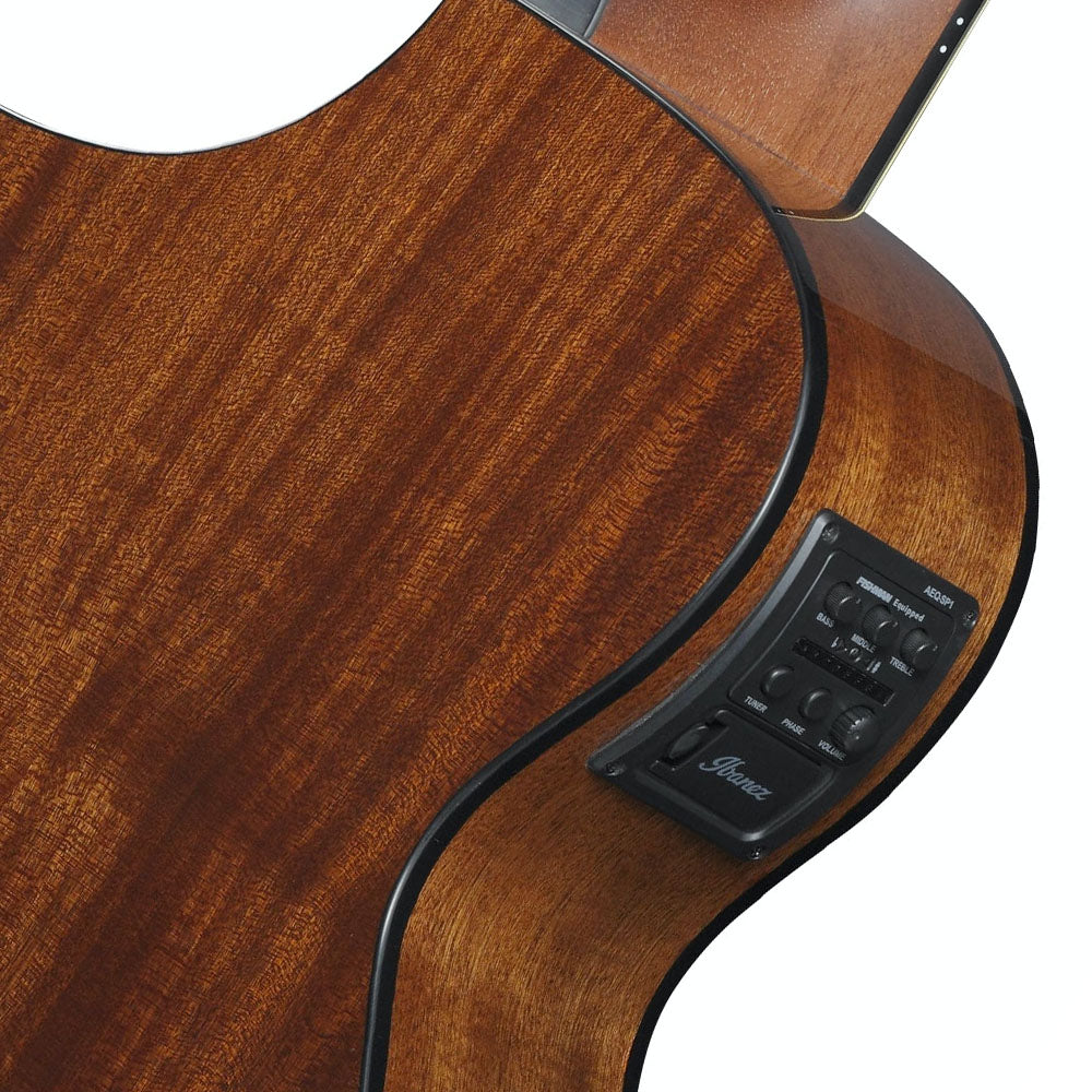 Guitarra Electroacústica Ibanez Aewc11tcb Negro Transparente Sombreado Negro AEWC11TCB