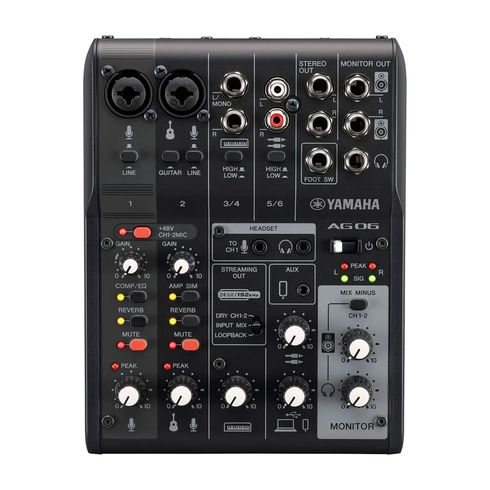 Yamaha Ag06Mk2B Mezcladora para Streaming