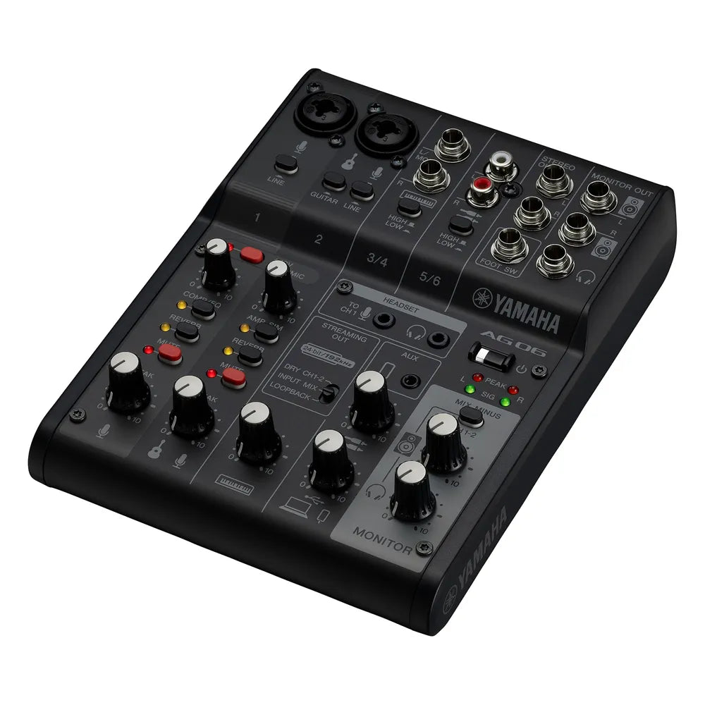 Yamaha Ag06Mk2B Mezcladora para Streaming
