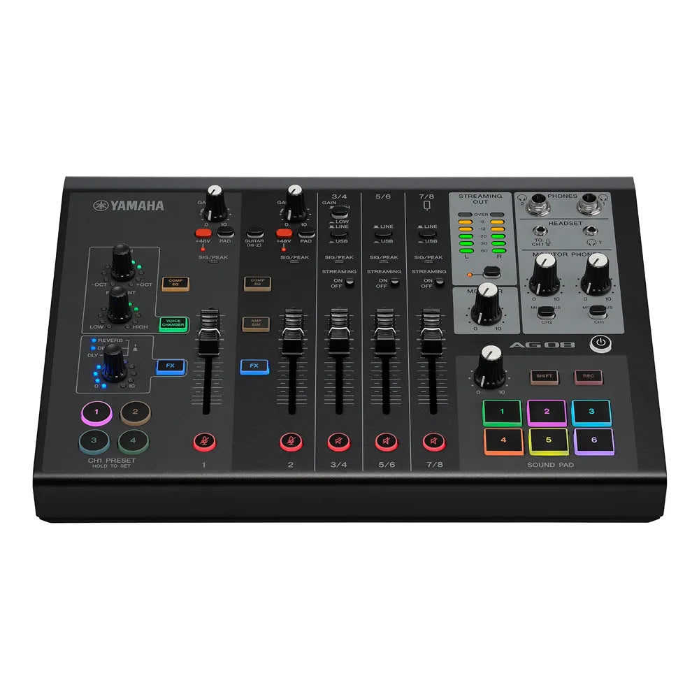 Yamaha Ag08B Mezcladora para Streaming