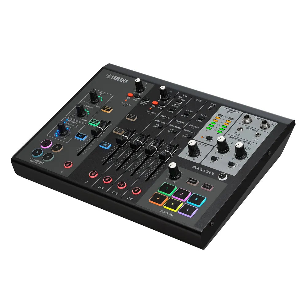 Yamaha Ag08B Mezcladora para Streaming