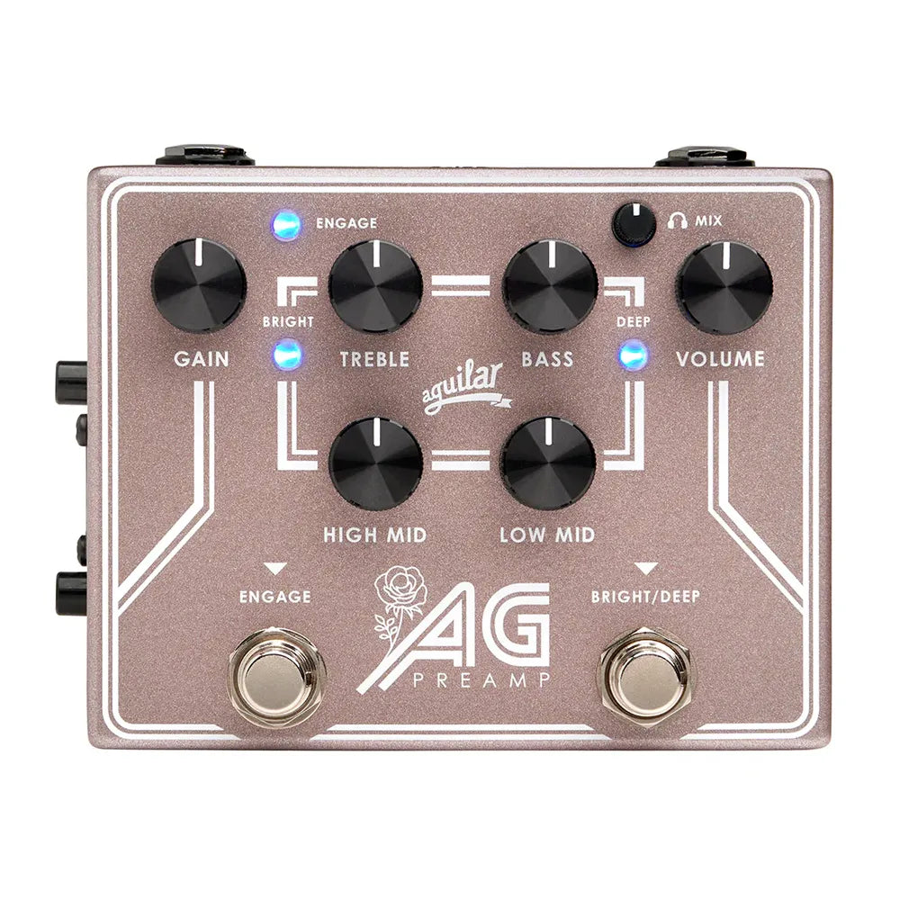 Aguilar AGPREBCAM Pedal Efectos para Bajo Rose Gold Edicion Breast Cancer