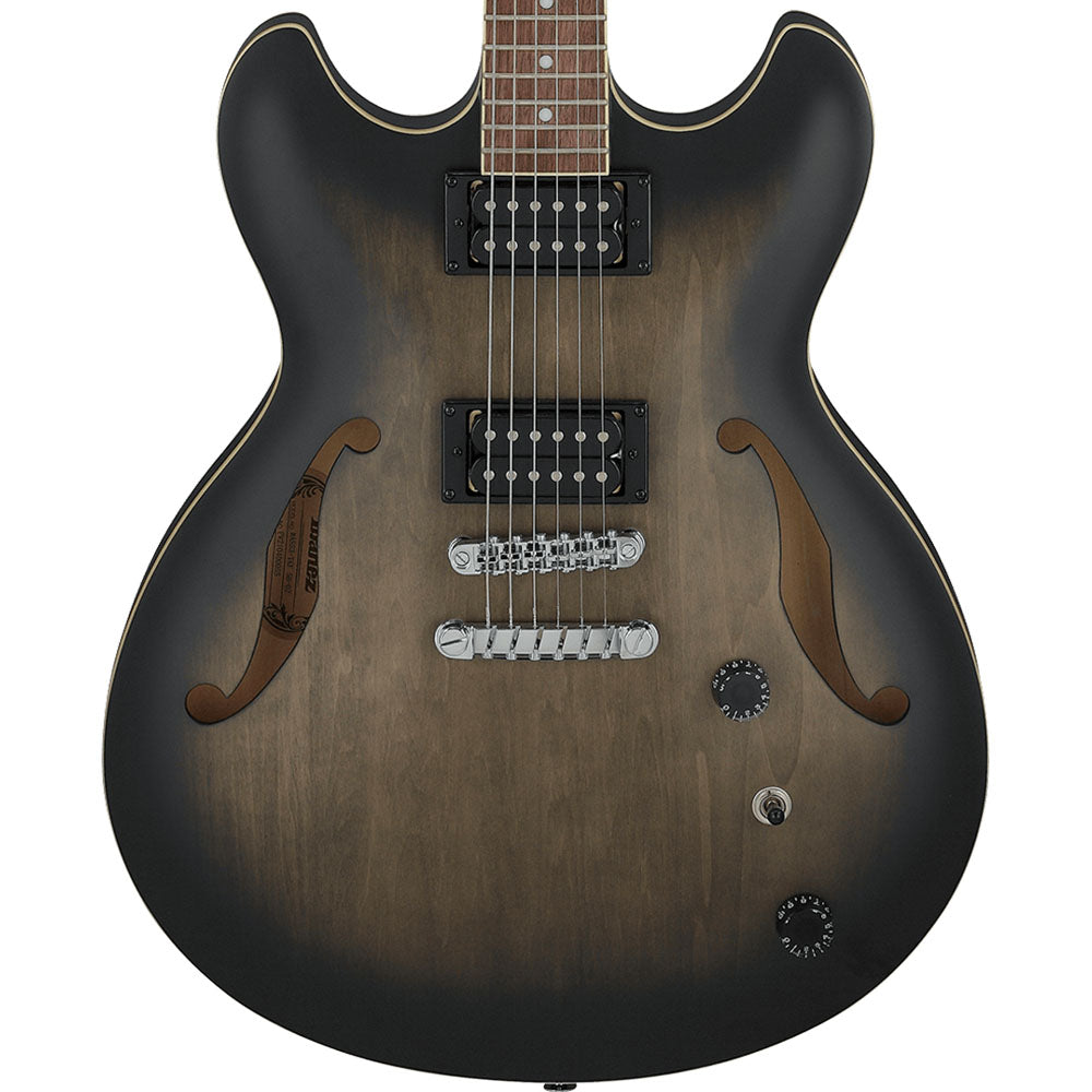 Guitarra Eléctrica Artcore Series AS53 Transparent Black Flat IBANEZ AS53TKF