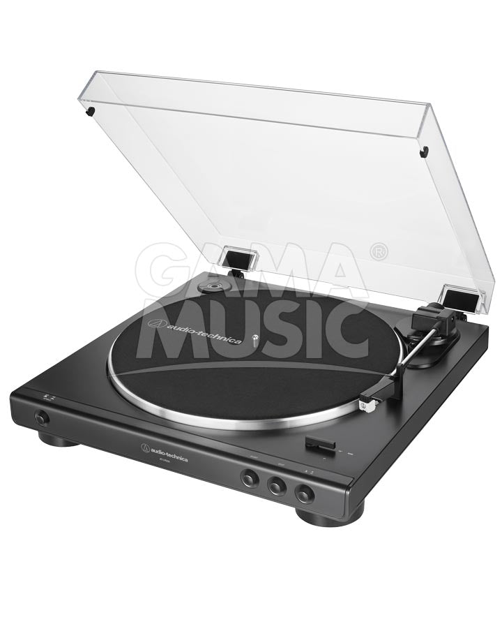Tornamesa AudioTechnica AUDIO-TECHNICA ATLP60XBK Stereo Automática Negra
