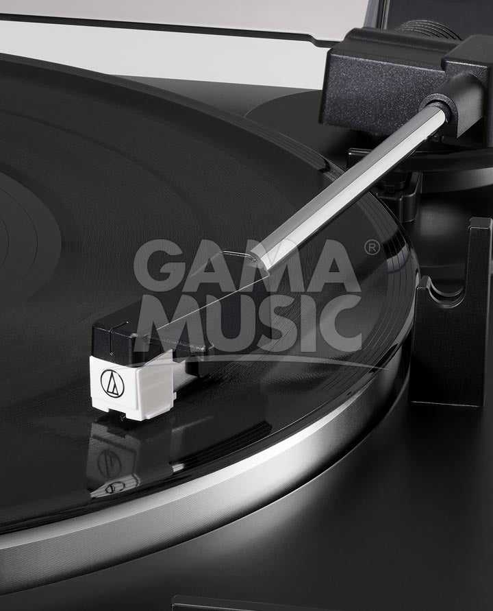 Tornamesa AudioTechnica AUDIO-TECHNICA ATLP60XBK Stereo Automática Negra