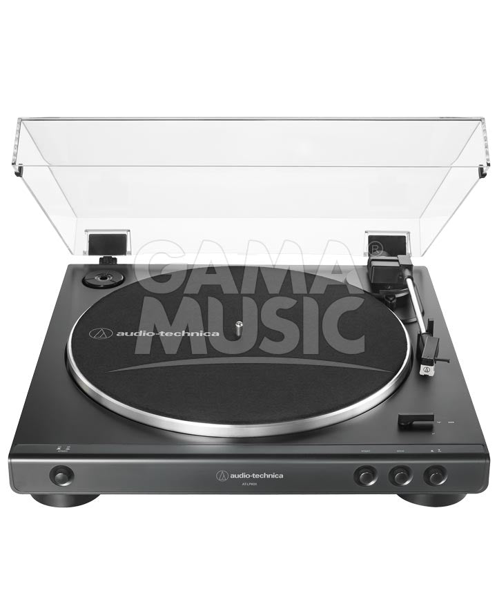 Tornamesa AudioTechnica AUDIO-TECHNICA ATLP60XBK Stereo Automática Negra