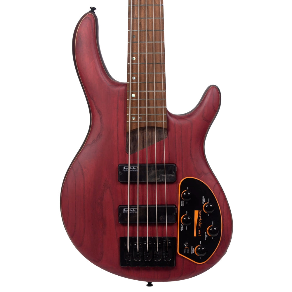 Cort B5ELEMENTOPBR Bajo Eléctrico Artisan de 5 Cuerdas Vino