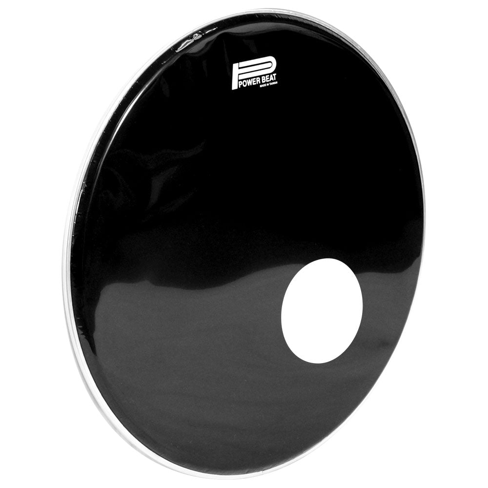 Parche Power Beat 22in Bdhd221h Negro Con Perforación POWER-BEAT BDHD221H