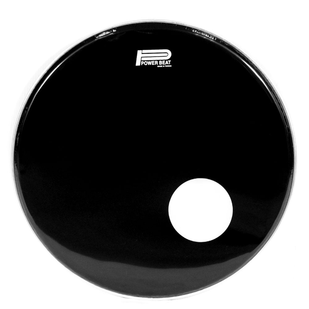 Parche Power Beat 22in Bdhd221h Negro Con Perforación POWER-BEAT BDHD221H