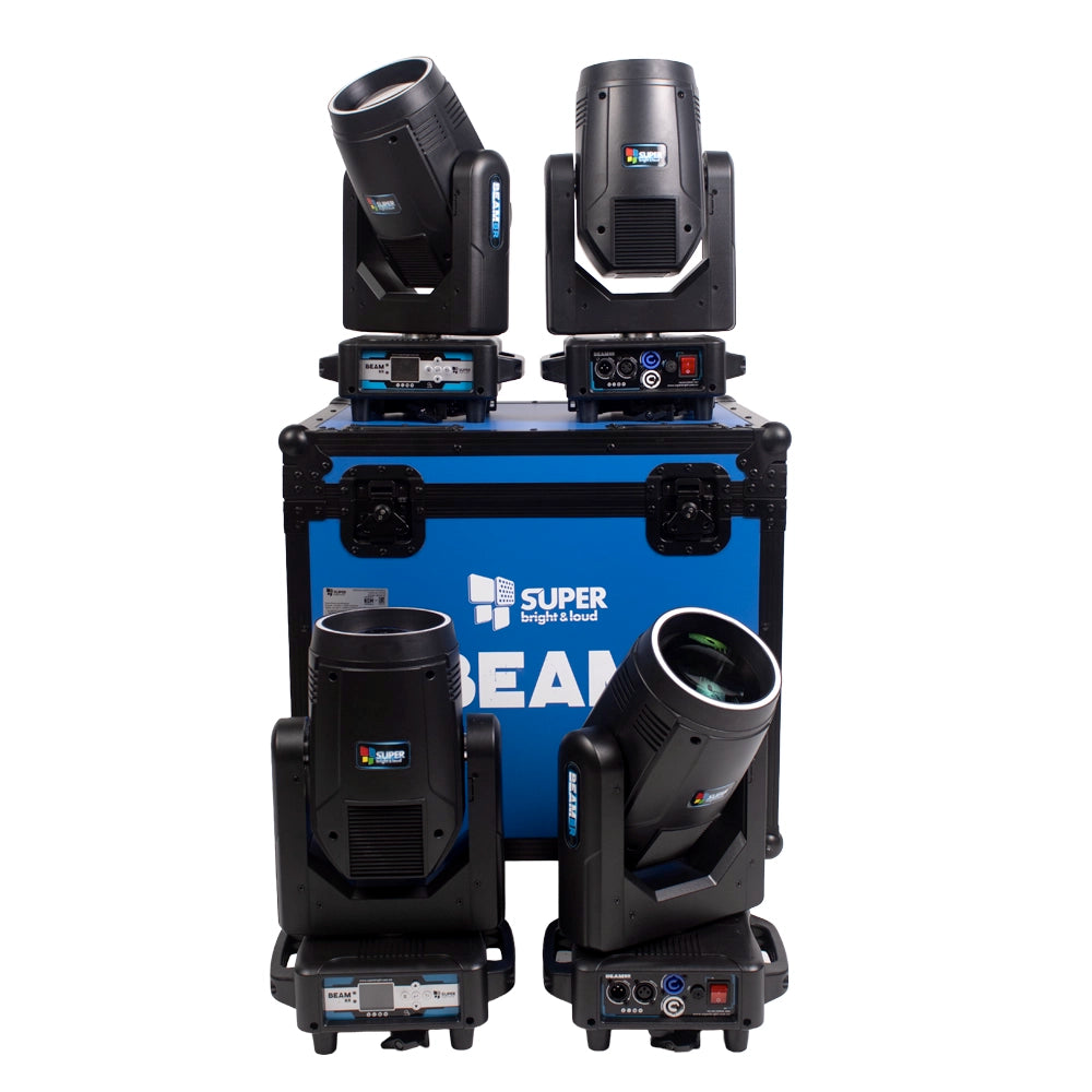 Super Bright BEAM8R Cabeza Móvil Estuche con 4 Piezas