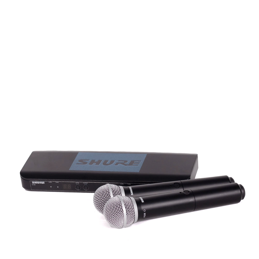 Micrófono Shure Inalámbrico BLX288/PG58 BLX288PG58 2 Mic Mano