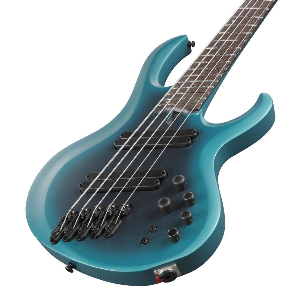 Bajo Eléctrico ibanez btb605mscem azul ceruleo sombreado 5 cuerdas c/funda BTB605MSCEM