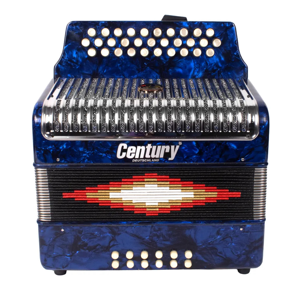 Century C3012FAAPI Acordeón de Botones Fa Azul Parrilla Metal