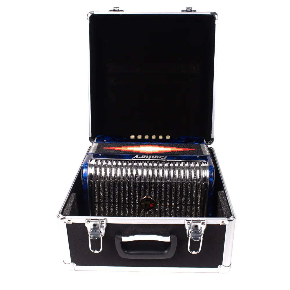 Century C3012FAAPI Acordeón de Botones Fa Azul Parrilla Metal