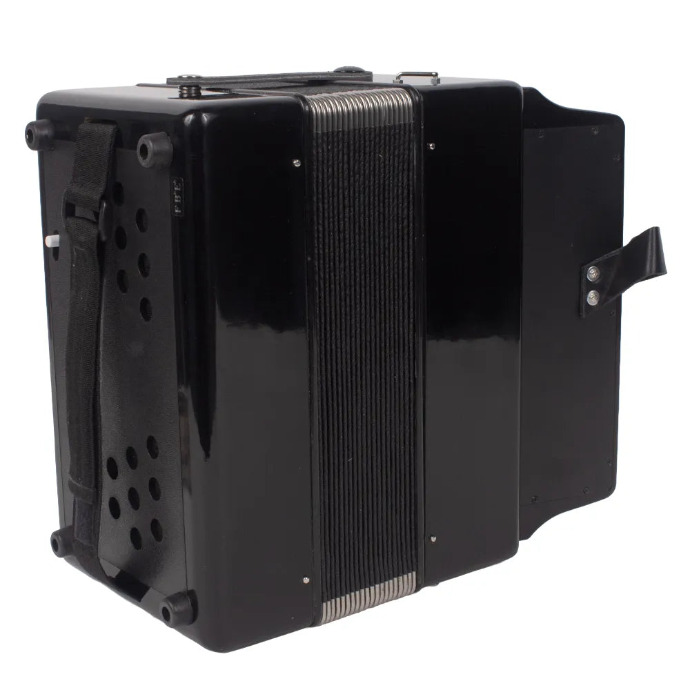 Century C3012FANPI Acordeón de Botones Fa Negro Parrilla Metal