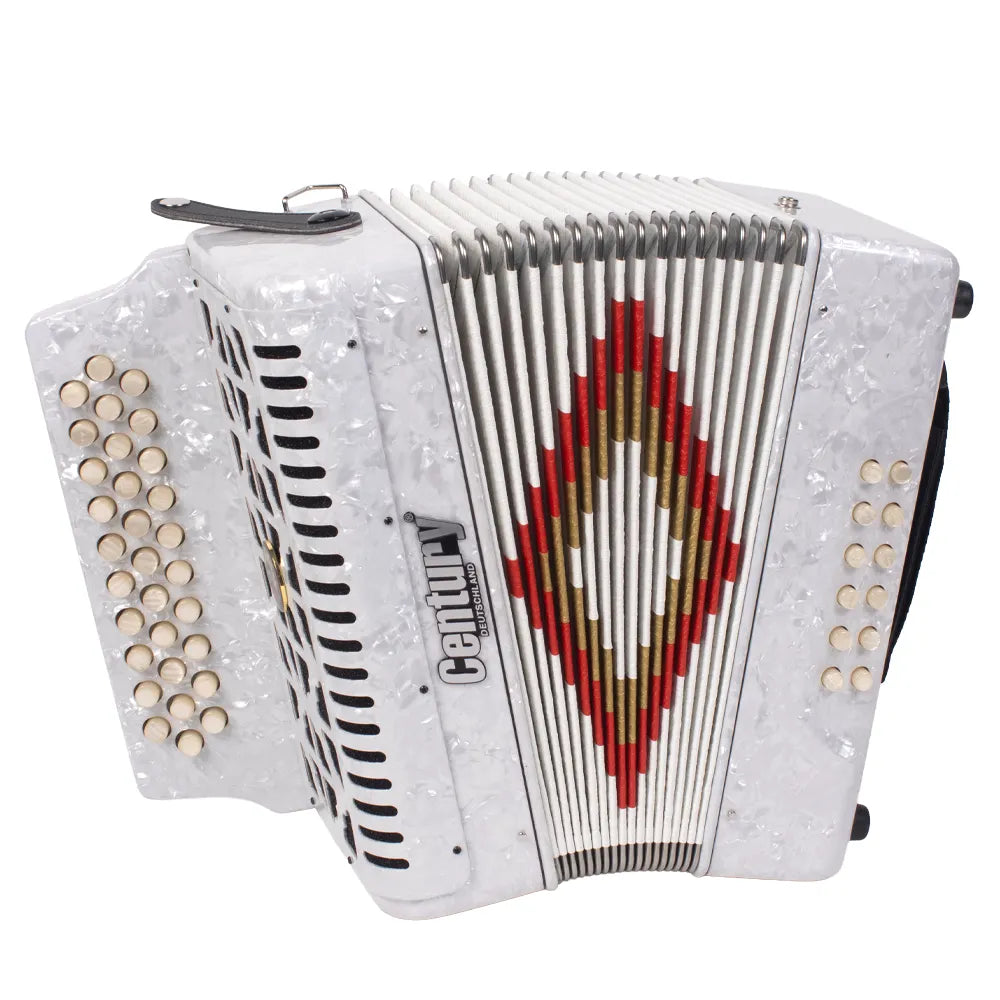 Century C3012FAWI Acordeón de Botones Fa Blanco