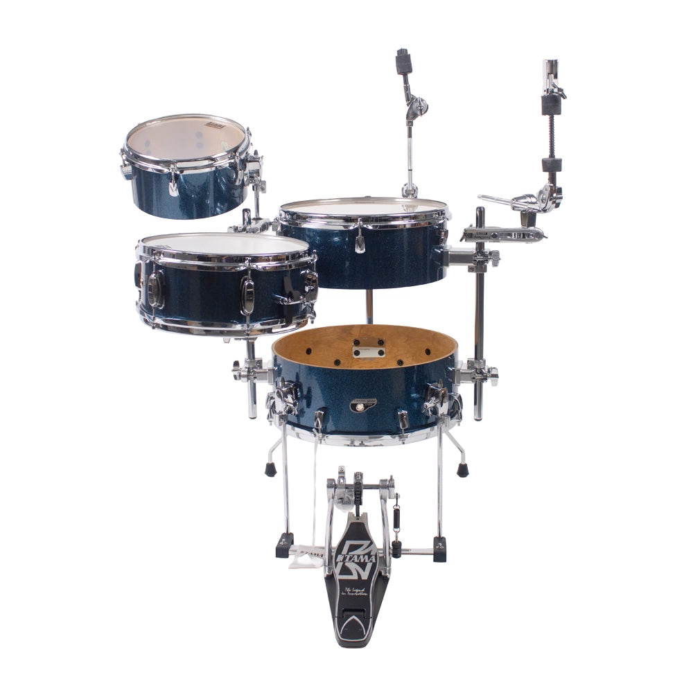 Tama CJB46CISP Batería Acústica Cocktail Jam de 4 Piezas Azul Brillante con Soportes