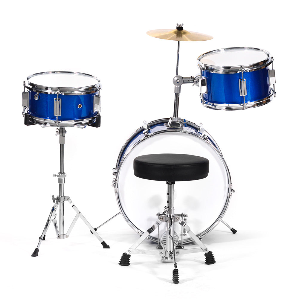 Batería Century Cnbt025 Infantil Azul Metálico 3 Piezas CNBT025