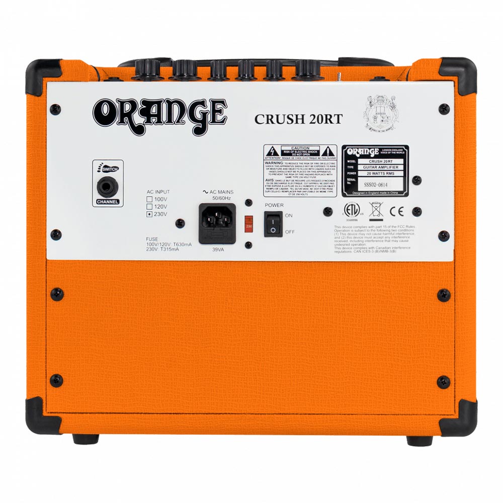 Combo para Guitarra Crush 20W 1x8in ORANGE CRUSH20RT