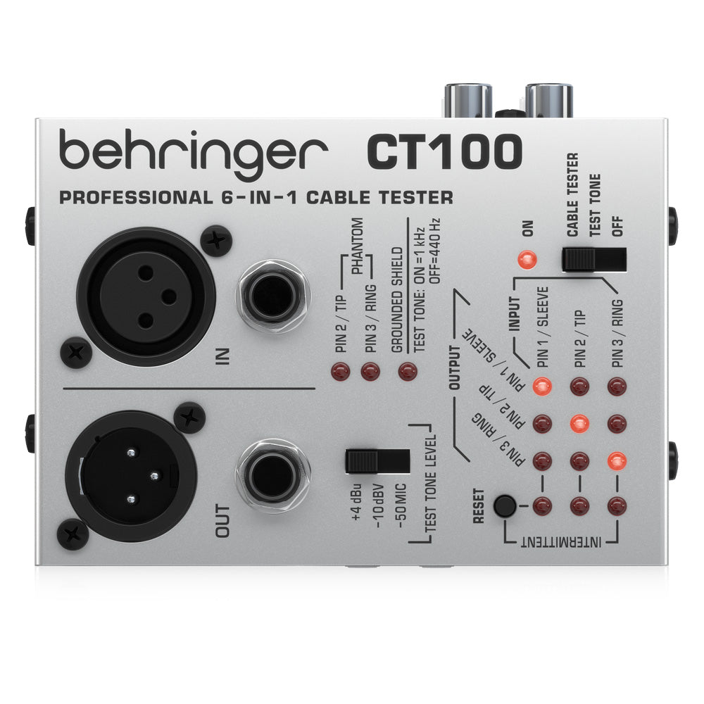 Probador Profesional de Cables 6 en 1 BEHRINGER CT100