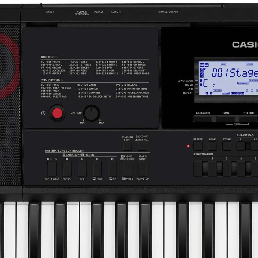 Teclado Portátil de Alta Gama CT-X3000 61 teclas con  Eliminador CASIO CTX3000