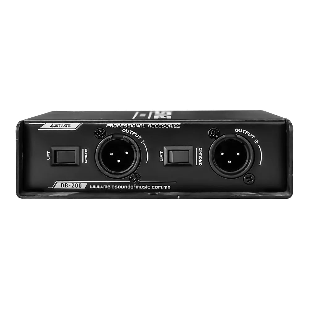 Melo DB200 Caja Directa Pasiva Doble Canal