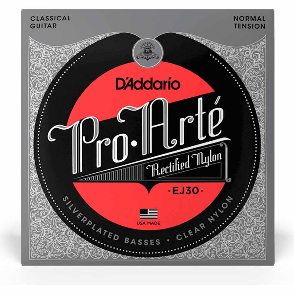 Encordadura Guitarra Acústica Daddario EJ30 Nylon Normal Tensión