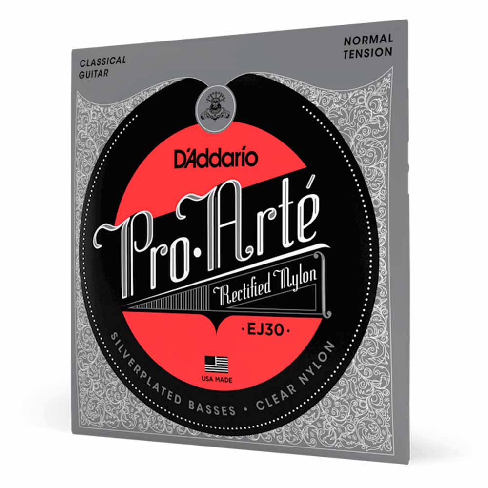 Encordadura Guitarra Acústica Daddario EJ30 Nylon Normal Tensión