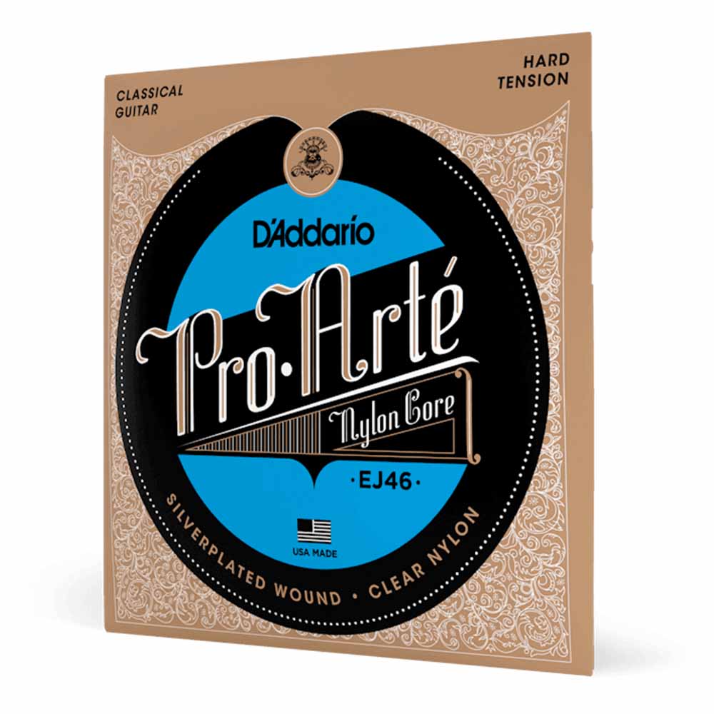Encordadura Guitarra Acústica Daddario EJ46 Nylon Hard Tensión