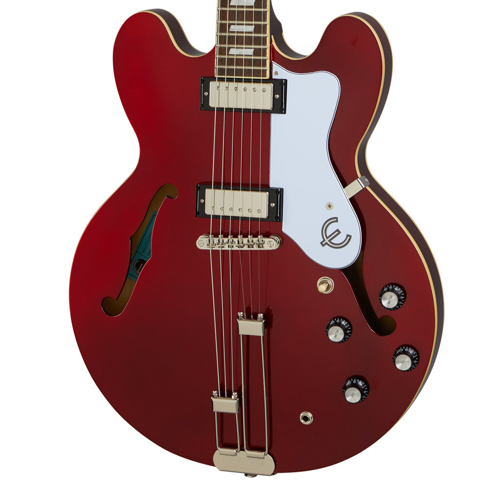 Guitarra Eléctrica Epiphone Eorsbunh1 Riviera Semi-Hollow Body Sparkling Burgundy EORSBUNH1