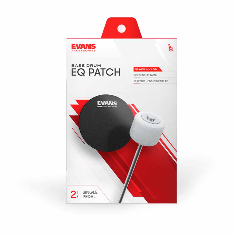 Parche Refuerzo EQ Black Nylon Single Patch EVANS EQPB1