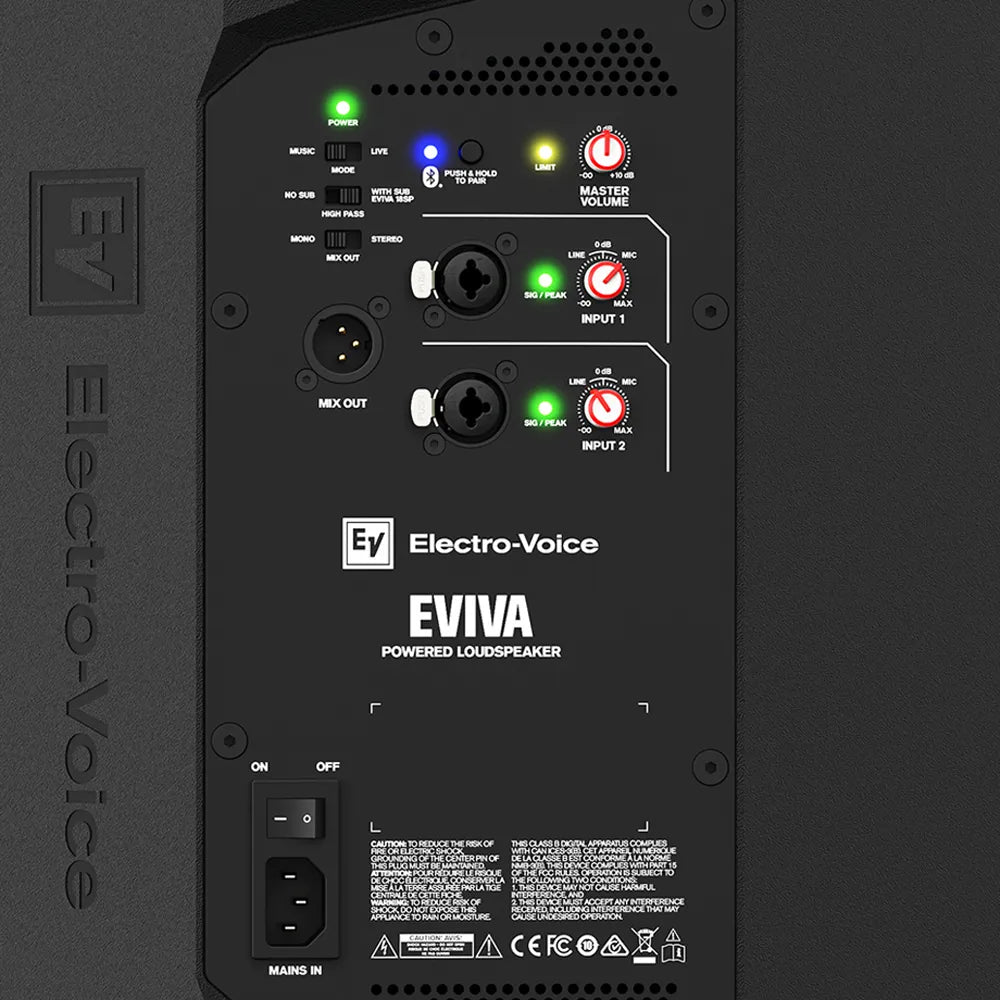 Electro Voice EVIVA12P Bafle Portátil Amplificado