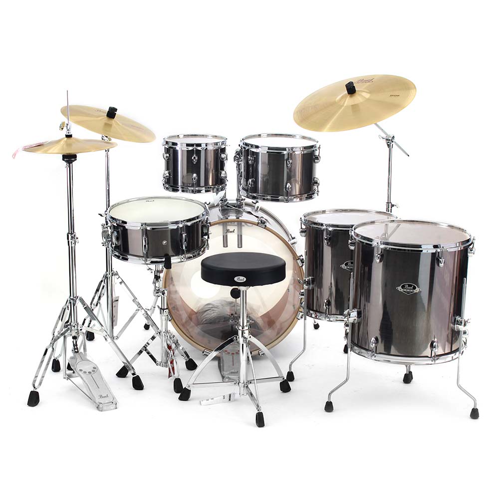 Batería Export 6 piezas Export con Hdw Ready To Go Gris PEARL EX6PCHRTG21