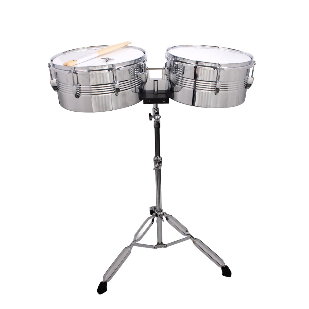 Extreme EXTL001 Timbales 13X6.5" y 14X6.5" Cromadas