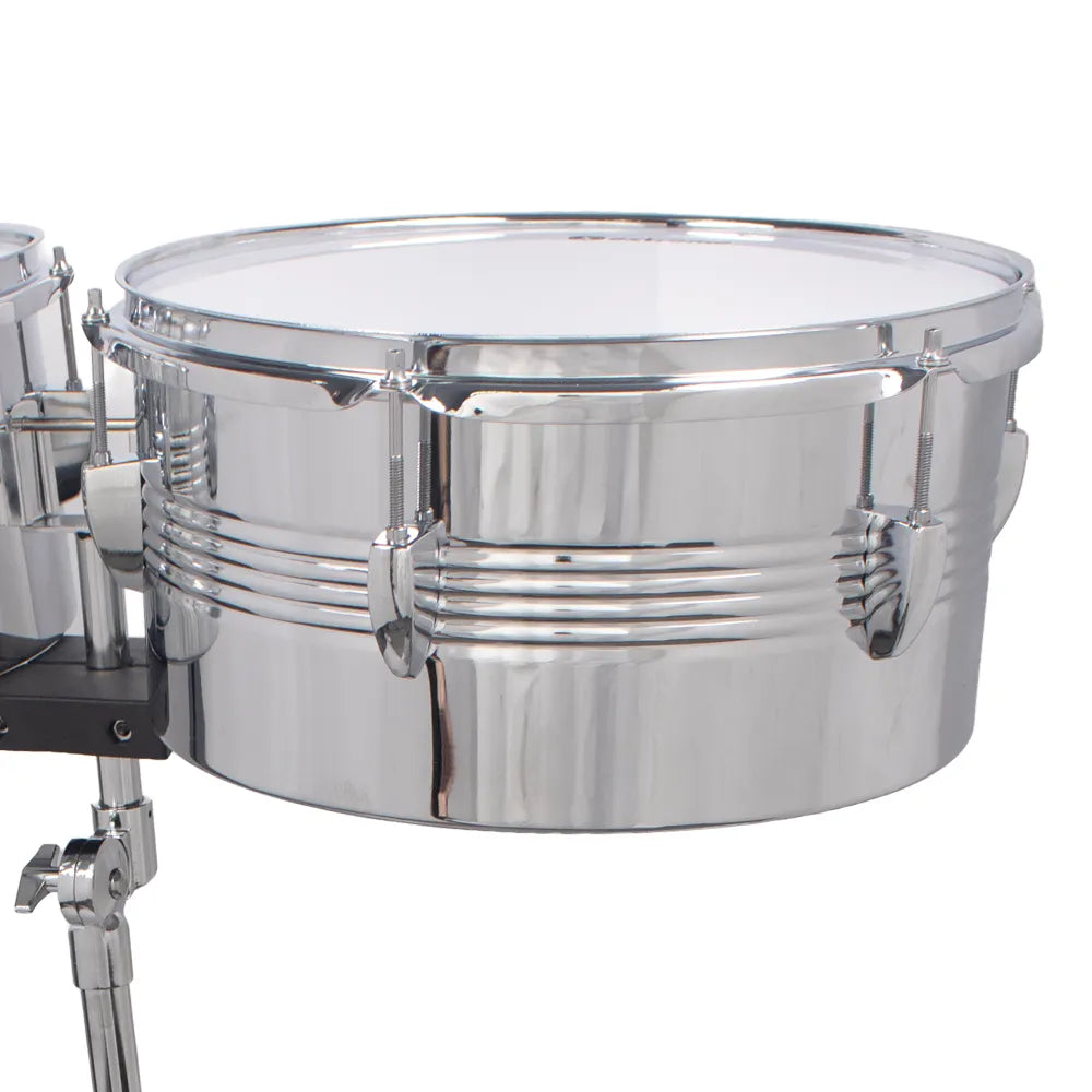 Extreme EXTL001 Timbales 13X6.5" y 14X6.5" Cromadas