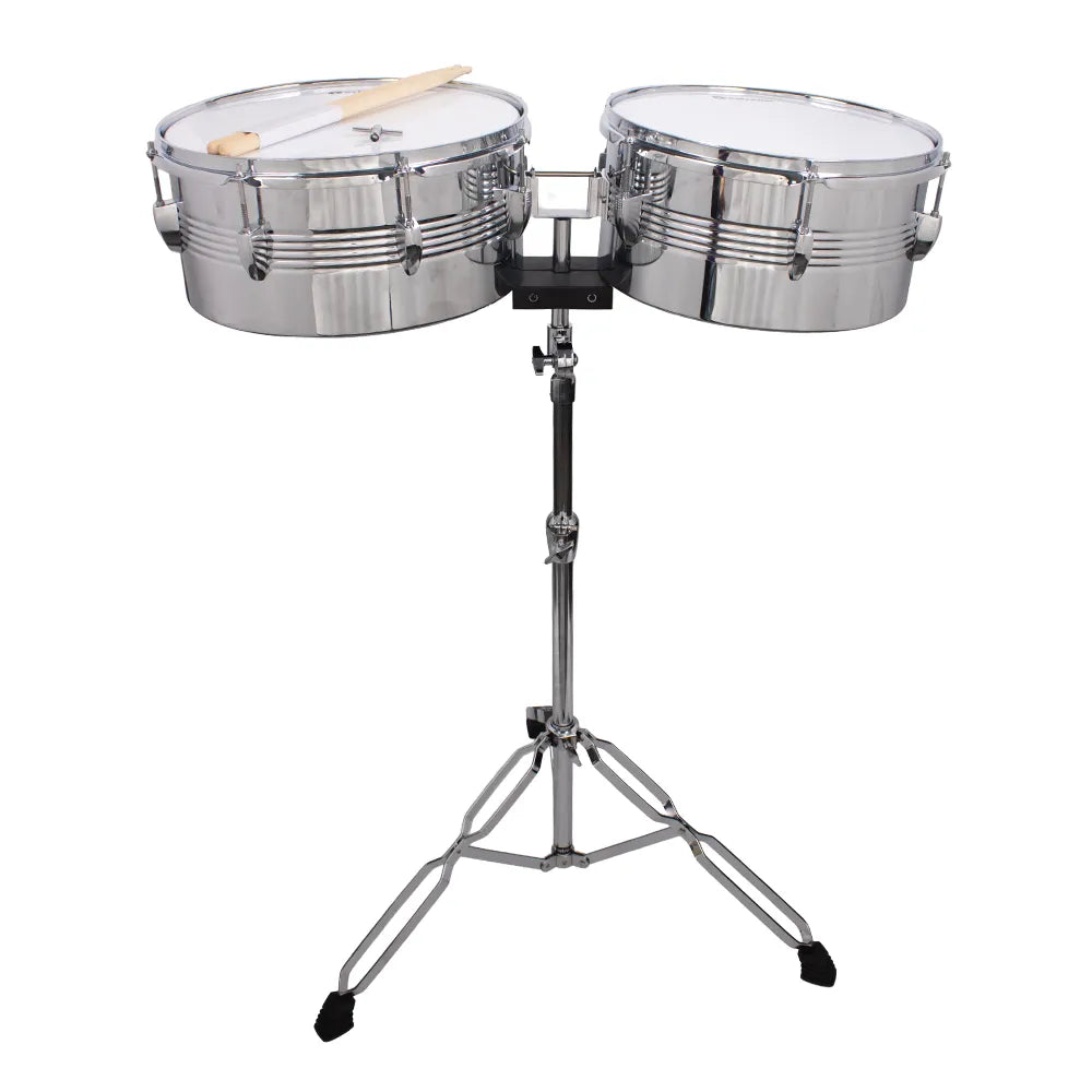 Extreme EXTL001 Timbales 13X6.5" y 14X6.5" Cromadas